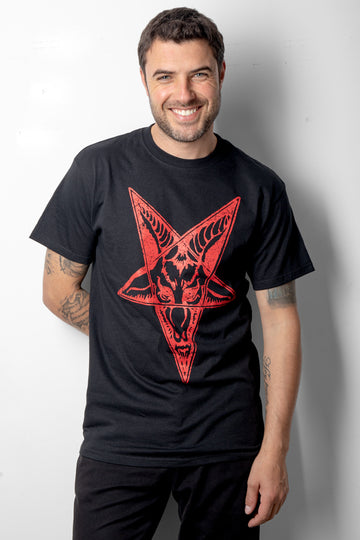 PLAYERA BAPHOMET PENTAGRAMA (6658269872207)